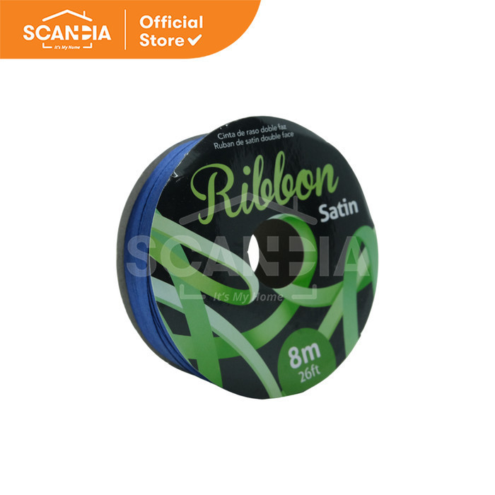 

SCANDIA Pita Kado Ribbon Satin 8 M x 6.6 Mm Navy (QH0004)