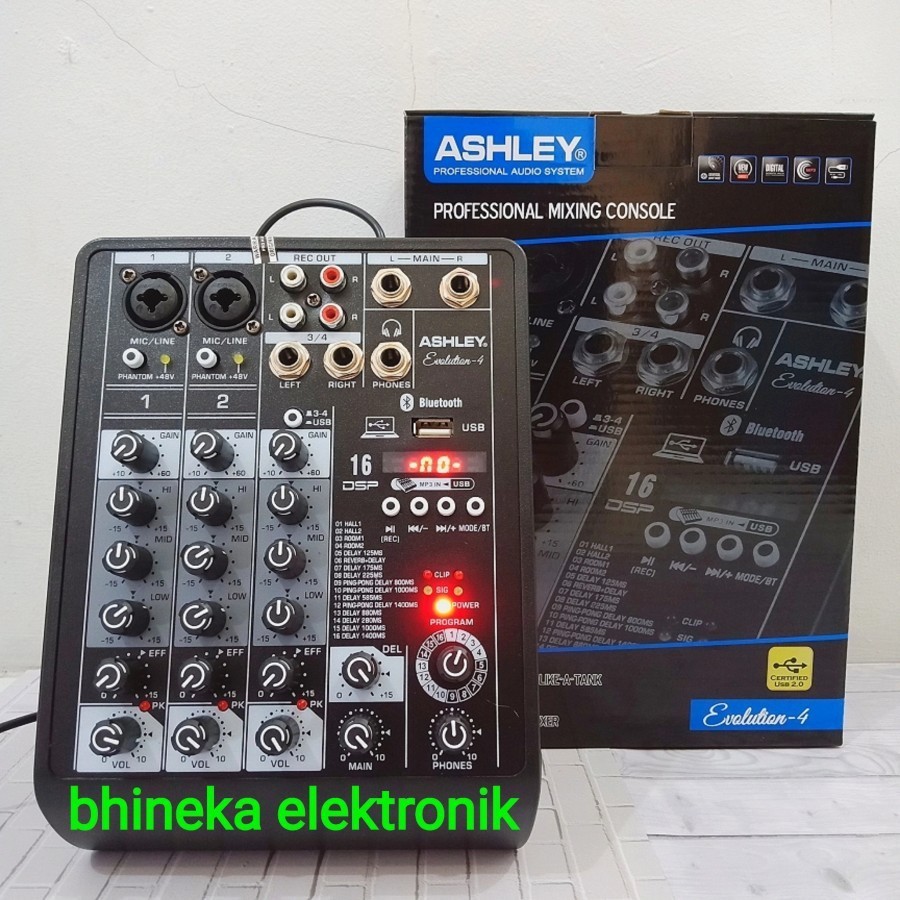 JH RDM mixer ashley Evolution4 / evolution 4, mixer fx402i, mixer speed up4 / speed up 4 original mixer 4 channel usb bluetooth
