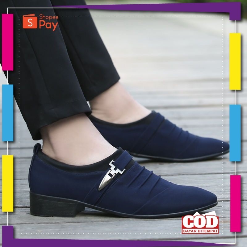 UKURAN SIZE 37 38 39 40 41 42 43 44 45 / Sepatu Pantofel Pria Pantofel Tanpa Tali Kerja Kantor Sepat