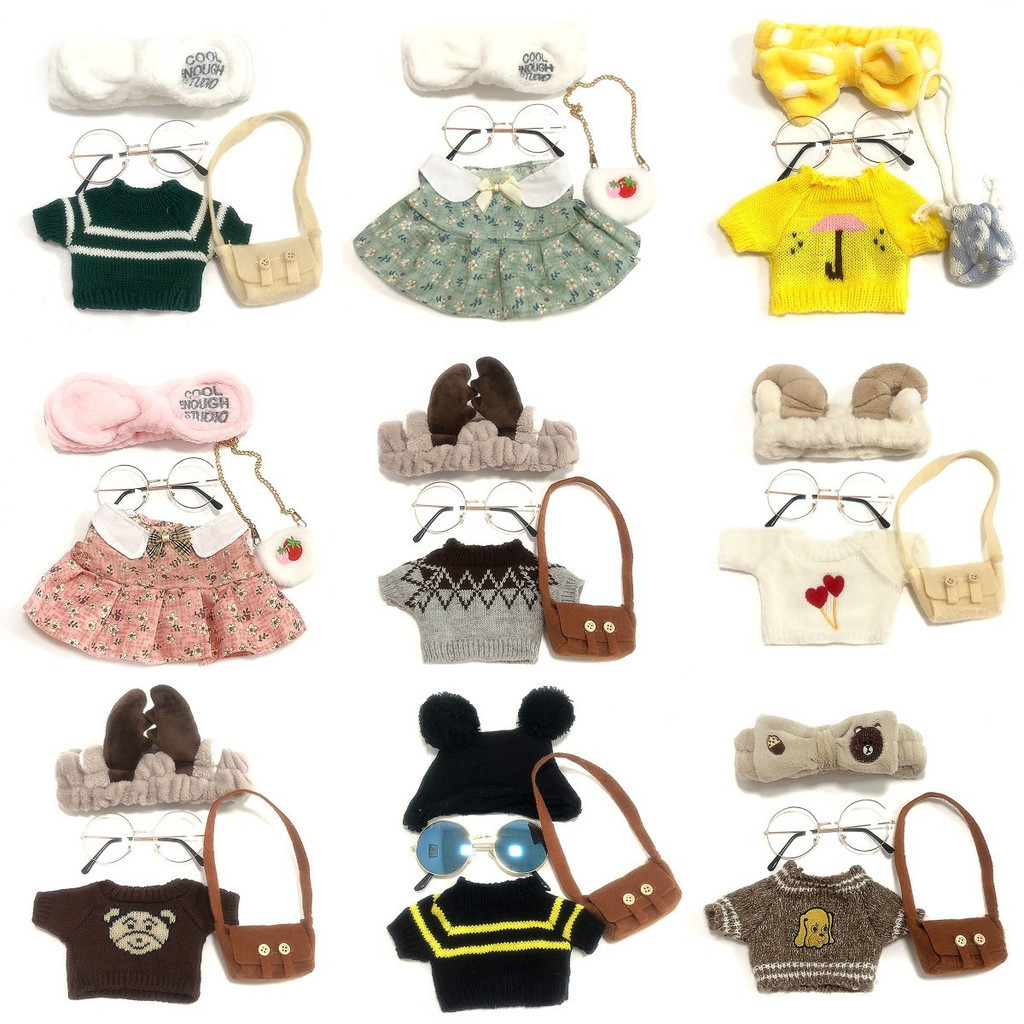 30cm Lalafanfan Duck Toy Clothes Set Plush Toys Cartoon Flifan Lalafanfan Duck Clothes For Duck Bear