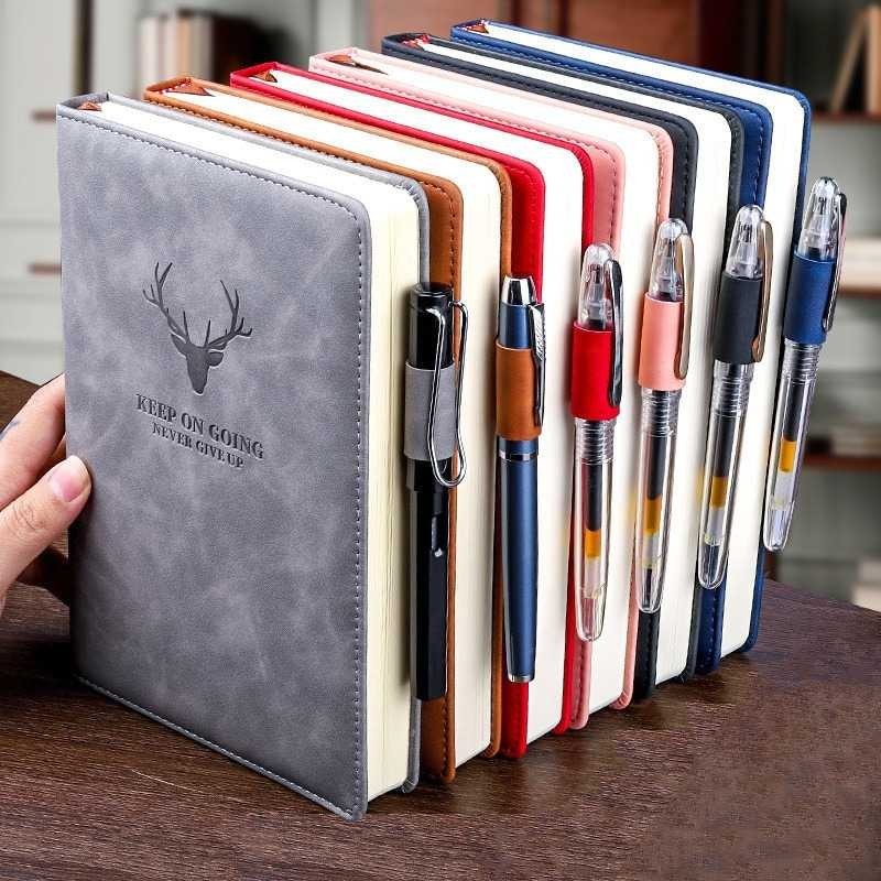 

Buku Catatan Harian Notebook Diary Cover Kulit 180 Lembar A5