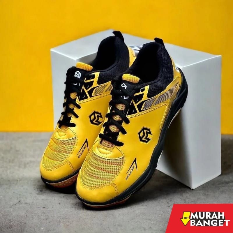 Sepatu olahraga- Sepatu Badminton Movi Kuning Original | Sepatu Badminton Pria Wanita