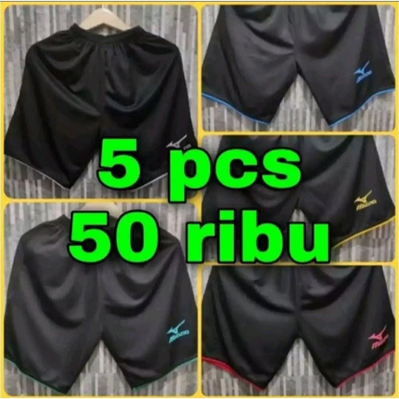 CELANA CHINOS PENDEK PAKET 50 RIBU DAPAT 5 PCS CELANA PENDEK/CELANA BADMINTON/CELANA VOLLY PRIA WANI