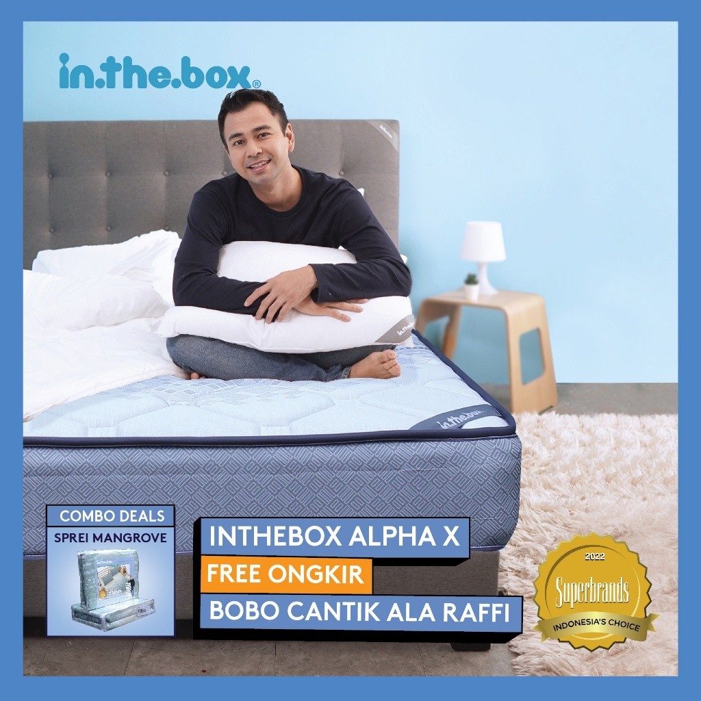 [Bundling] Inthebox Alpha x & Sprei Mangrove - Ukuran ( 120x200 , 160x200 , 180x200 , 200x200 )