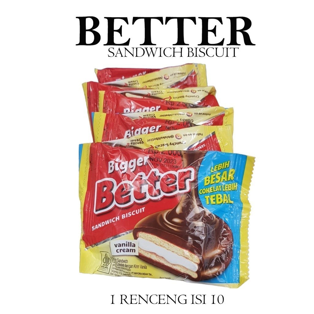 

BETTER SANDWICH BISCUIT VANILLA CREAM ISI 10 By Toko DUNIA VARIASI SURABAYA