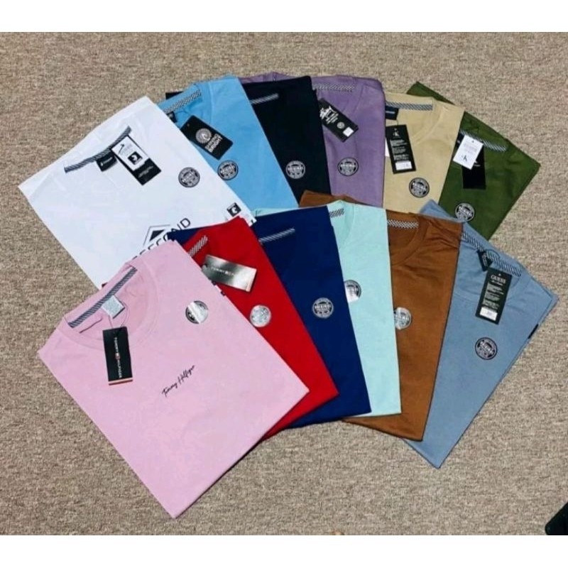 Paket 4 pcs 100 ribu kaos pria distro original premium terlaris bahan semi katun combed 24s adem lem