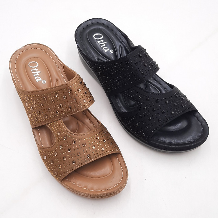 Sandal Wedges Wanita - Otha Shoes H767 OWK