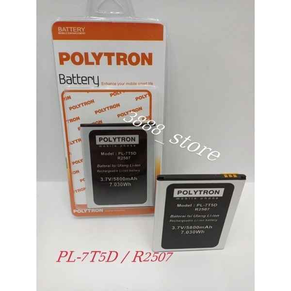 Baterai Polytron Rocket T3 R2503 Batterai PL 7T5D Batre R2507 Doble power Batteray Hp