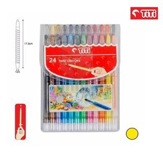 

GG Crayon Putar TITI 24 Warna / Twist Crayon / Crayon