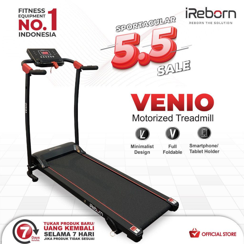 Alat Fitness Treadmill Elektrik iReborn Venio (JOGJAKARTA)