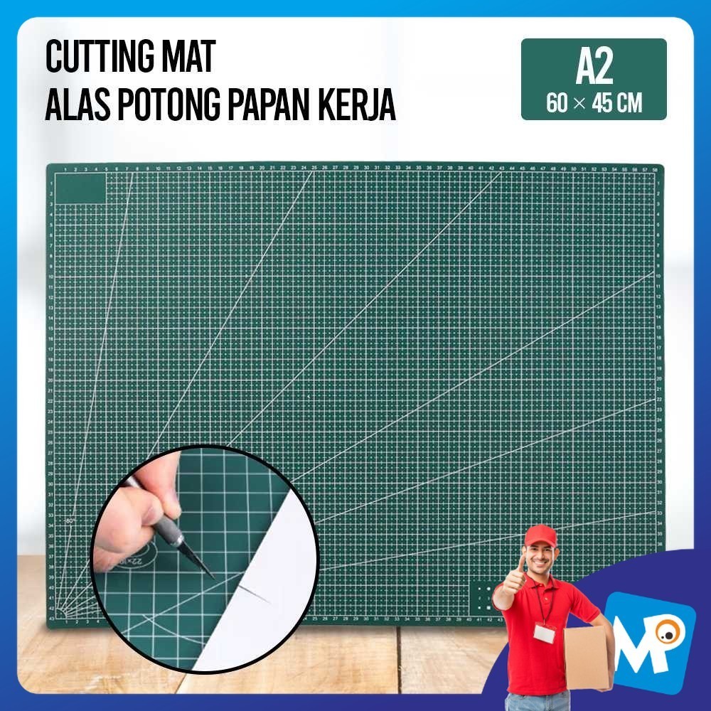 

QJH Working Pad Cutting Mat Alas Potong Papan Kerja A2 60 x 45 cm - QJ3