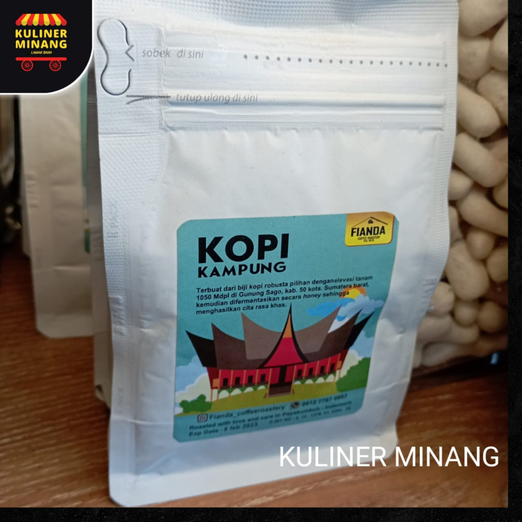 

Kopi Kampung Oleh Oleh khas Kuliner Minang