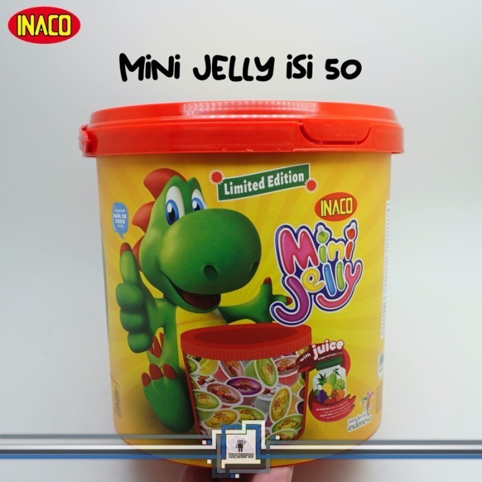 

Inaco Mini Jelly 50 Sharing Bucket Toples Jar Jeli Nata De Coco isi 50