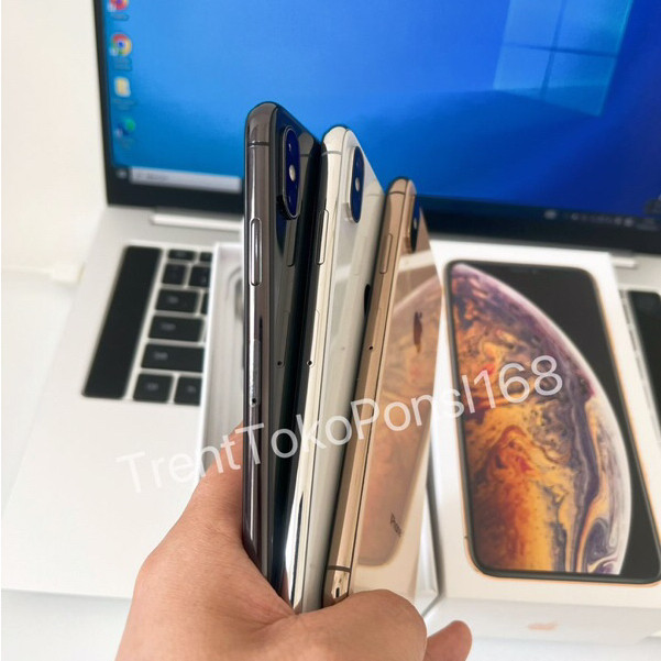 Hp iPhone XS Max 64/256/512GB Handphone Apple Second Fullset 100% Original Garansi Ex Internasional