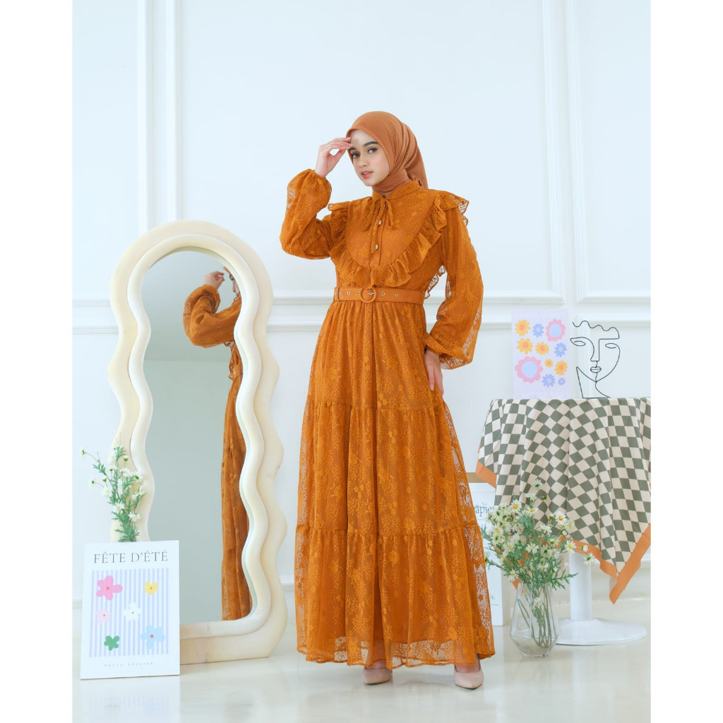 STARLA(gamis+freebelt) Promo Idul Adha