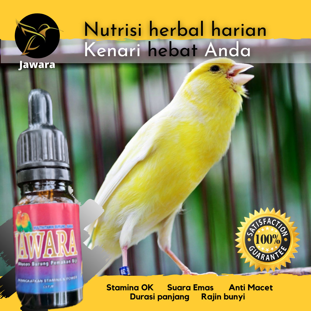 Vitamin JAWARA HERBAL ENZIM Khusus burung kenari |vitamin burung jawara|suplemen burung kenari|vitam