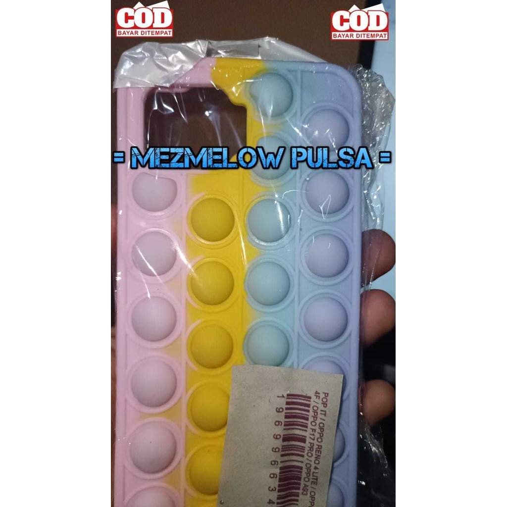 Caseng Soft Case POP IT Rainbow Silicone Soft Case OPPO RENO 4 LITE / OPPO RENO 4F / OPPO F17 PRO