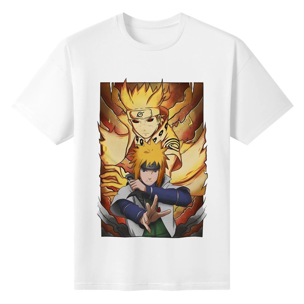 ANIME SHIRT - ETQT - NARUTO  NAMIKAZE MINATO ROUND NECK  Cotton High Quality Unisex T-shirt