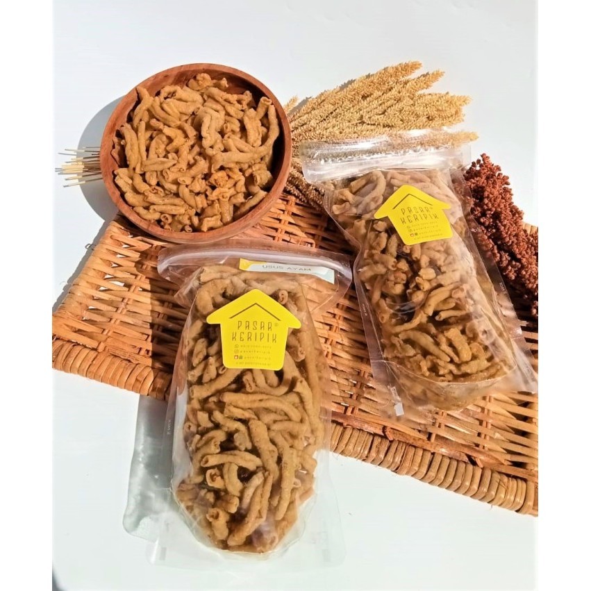 

PROMO/JAJAN PASAR/ Pasar Keripik Usus Ayam Krispi Size Kecil 175g