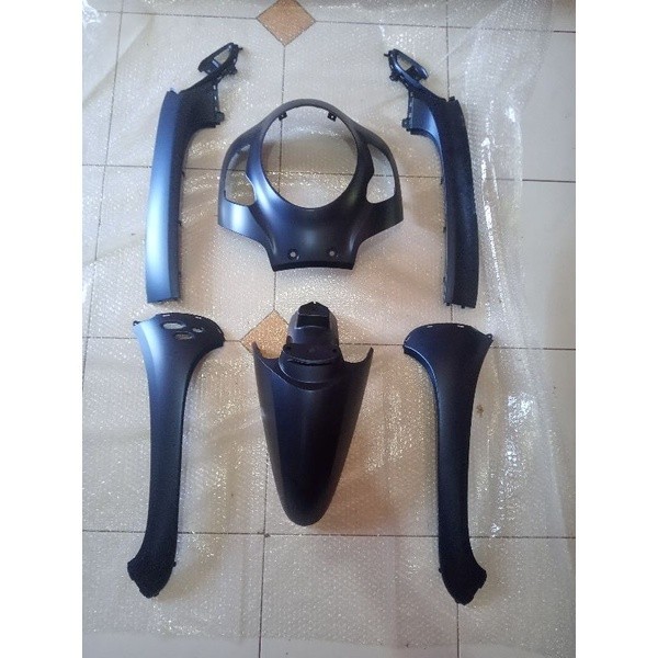 paketan fullset full body depan scoopy new led fashion blue 2021-2024 K2F Biru Doff Original