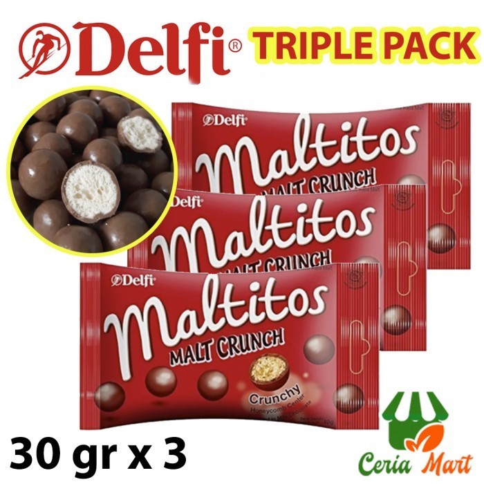 

Coklat Maltitos Choco Balls 30 gr Triple Pack Snack Bola Biskuit Malt