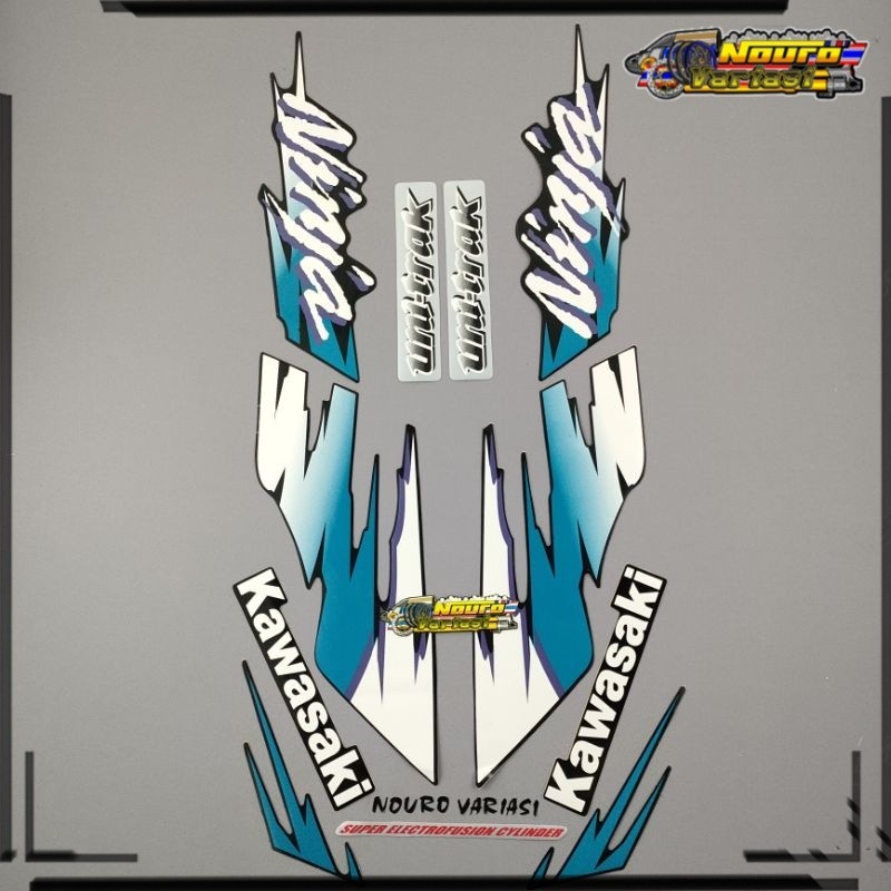 COD striping kawasaki ninja kis 1996 1997 1998 hitam stiker Lis body motor    LIGHT888