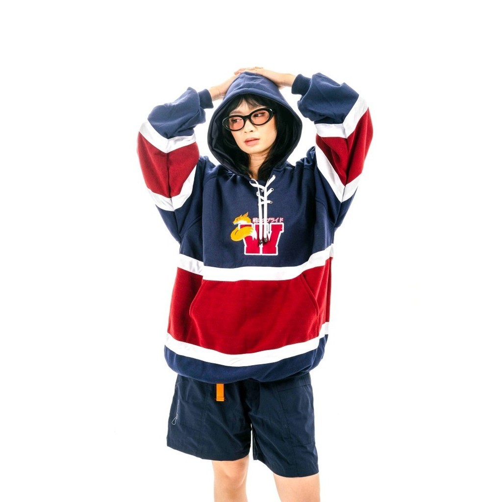 ✨BESTSELLER✨ -OVERSIZE VINTAGE HOODIE WATSUKI CLUB OF 1986 JAKET JEPANG RETRO - M
