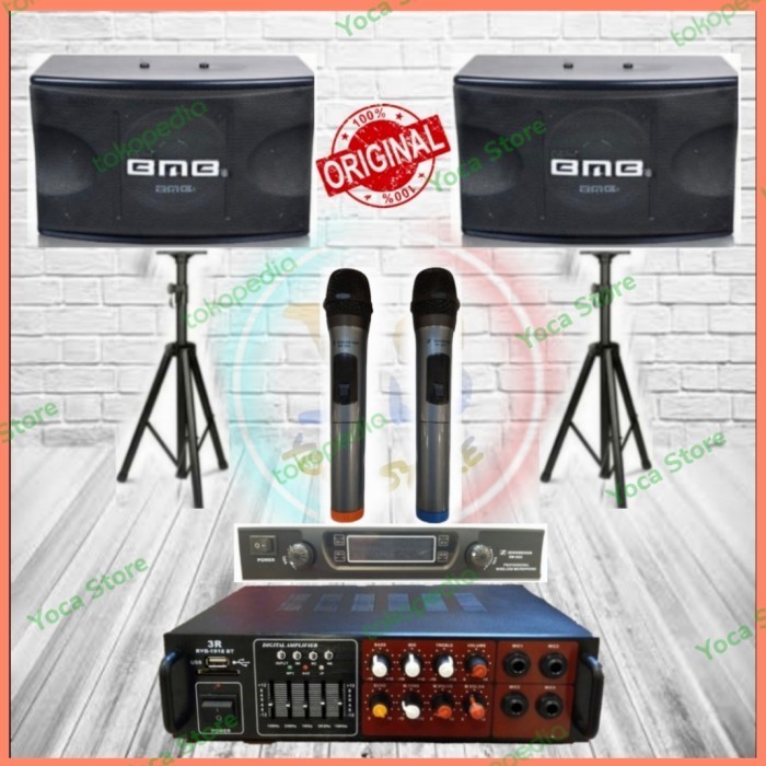 Paket Super Karaoke BMB 10 Inch Ampli Konek Bluetooth Smart TV HP