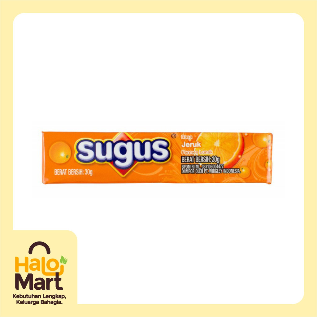 

SUGUS Orange Soft Candy Stick 30g - Permen Lunak Rasa Buah Jeruk Oren