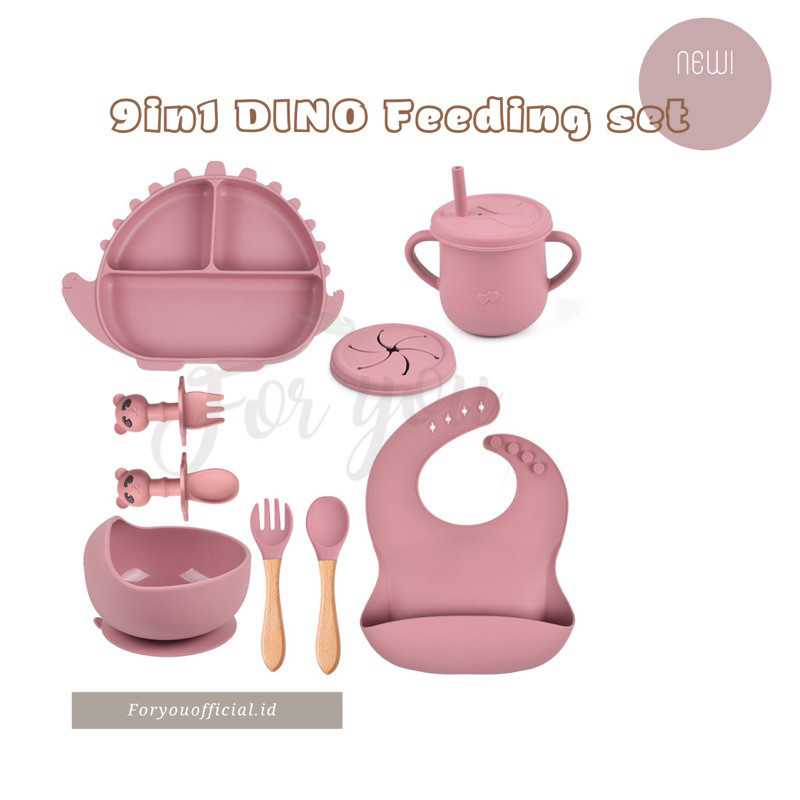 

[PROMO MURAH] FORYOU GIFT BOX - 10in1 DINO & BURGER STAINLESS STEEL FEEDING SET (WOOD NAME SCRIPT, FREE BOX, FREE GIFT CARD)