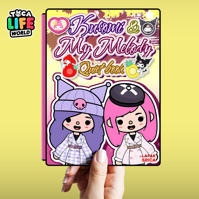 [PROMO MURAH] Buku Paper Doll Toca Boca KUROMI & MELODY Paper Book (SUDAH DIJILID)