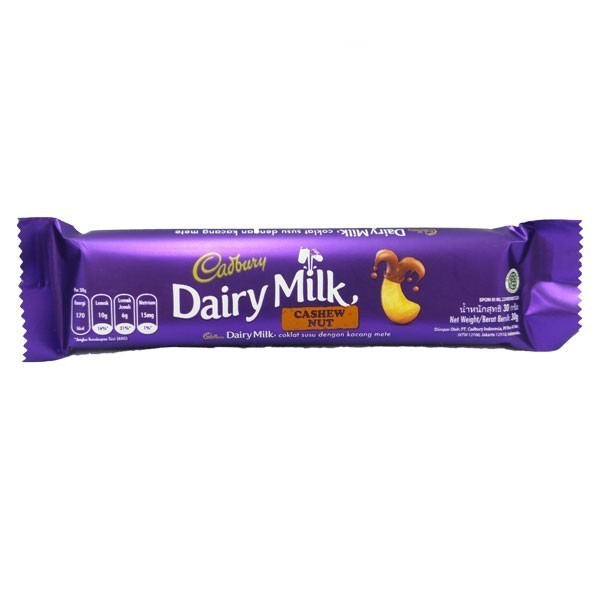 

Coklat CADBURY DAIRYMILK CASHEWNUT 30 GR Diskon