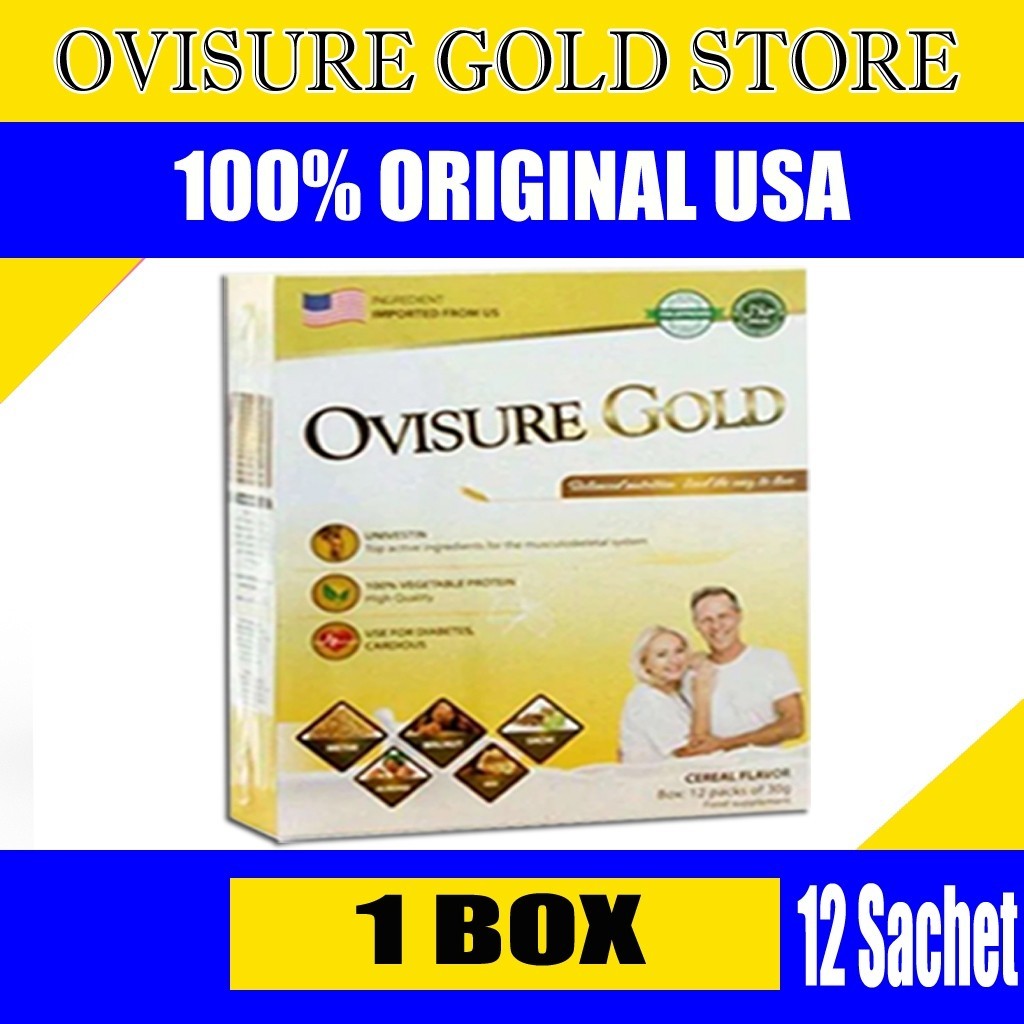 

1 BOX OVISURE GOLD MILK SUSU OBAT TULANG DAN SENDI YG SEHAT 100% DIMFOR USA