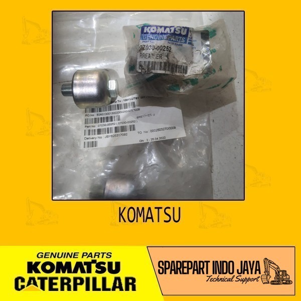 07030-00252 BREATHER GENUINE PARTS KOMATSU