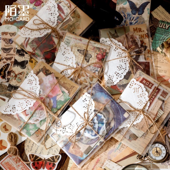 

Sy Isi 83 Pcs/ Pack SCRAPBOOK PAPER KIT Journalling Set Lengkap Scrapbook Material Journal Deco