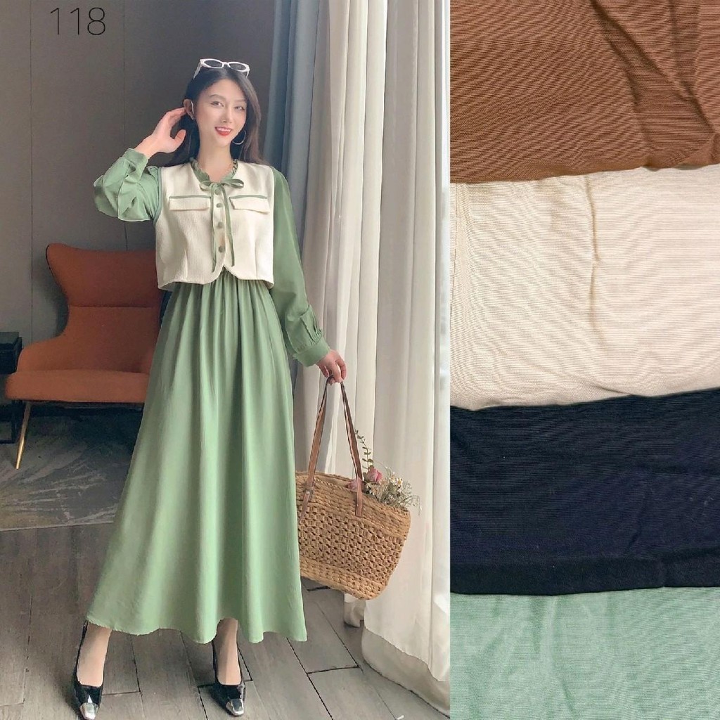 Midi Tunik Vest Pita Bkk Premium