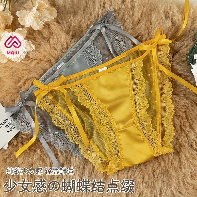 Hot Product Mqiu - Celana Dalam Wanita Renda Seksi Cd Renda G String Wanita Transparan Tali Samping