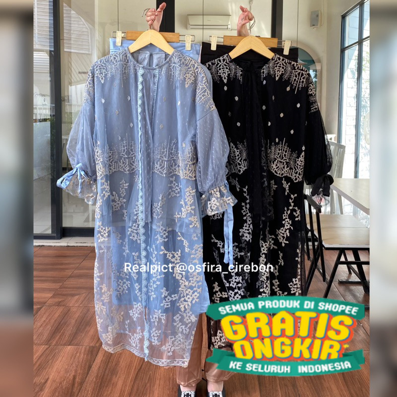 One set brukat silky terbaru / brukat kondangan 2024 / one set kondangan / atasan kondangan / brukat