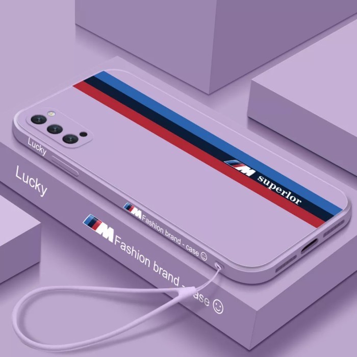 Mabel Case Oppo Reno 5 Reno 5 5G Silikon Color Lucky Case Premium - Ungu