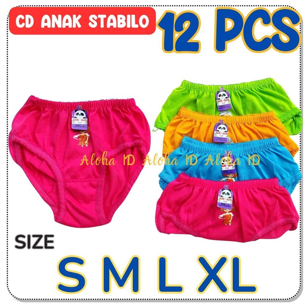 Grosir 12 Pcs Celana Dalam Anak Stabilo Celana Dalam Anak Perempuan Grosir
