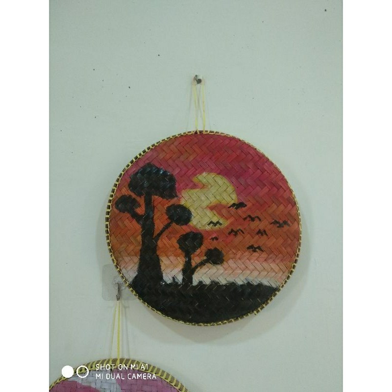 Promo terbatas TAMPAH LUKIS DEKORASI DINDING / PANORAMA SENJA / WALLDECOR AESTHETIC Bisa COD