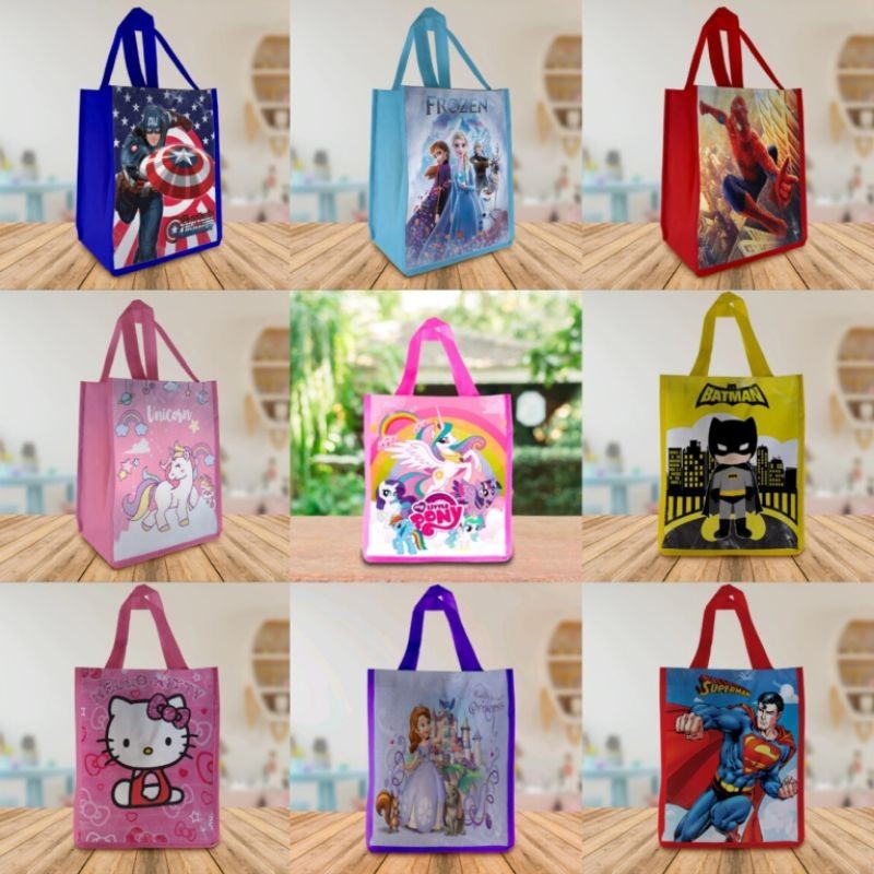 TAS ULANG TAHUN / TOTE BAG ANAK KARAKTER