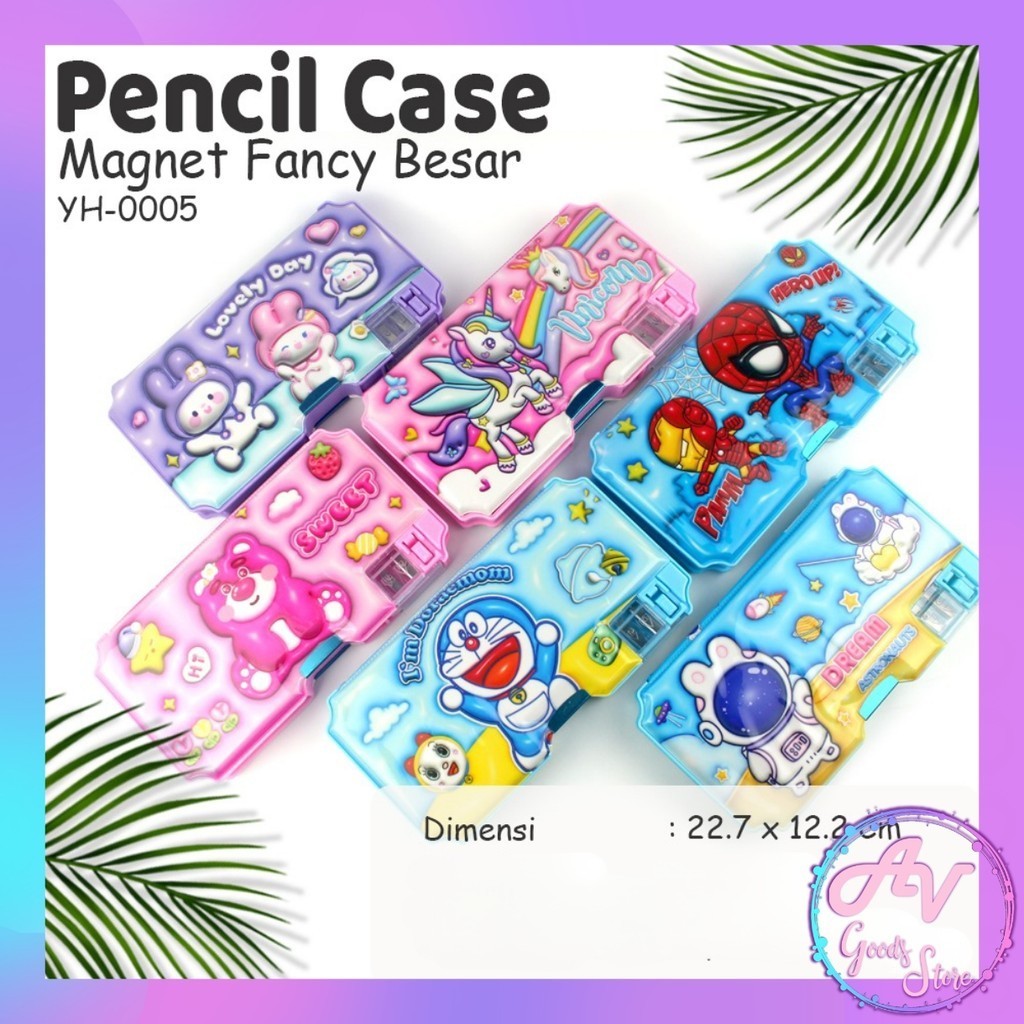 

Kotak Pensil Magnet Besar Karakter YH0005 / Tempat Pensil Magnet Jumbo Fancy