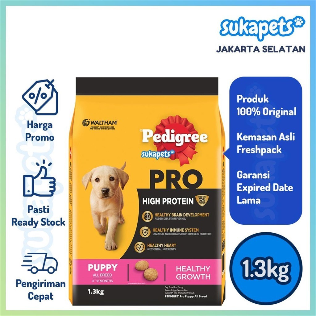 Pedigree Pro High Protein Puppy All Breed 1.3kg
