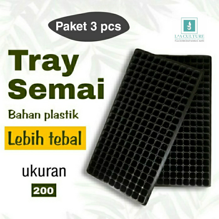 Tray Semai Benih Isi 3 Pcs Potray Seedling Kualitas Super Bahan Tebal