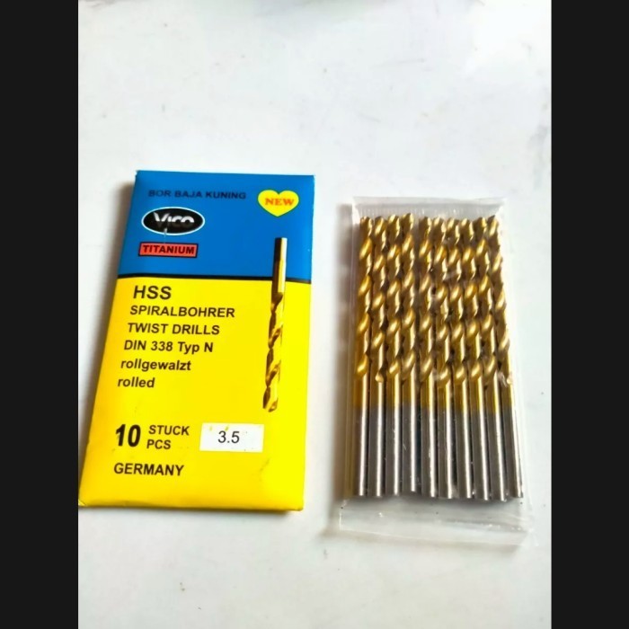 Mata Bor Besi dan Kayu Kuningan