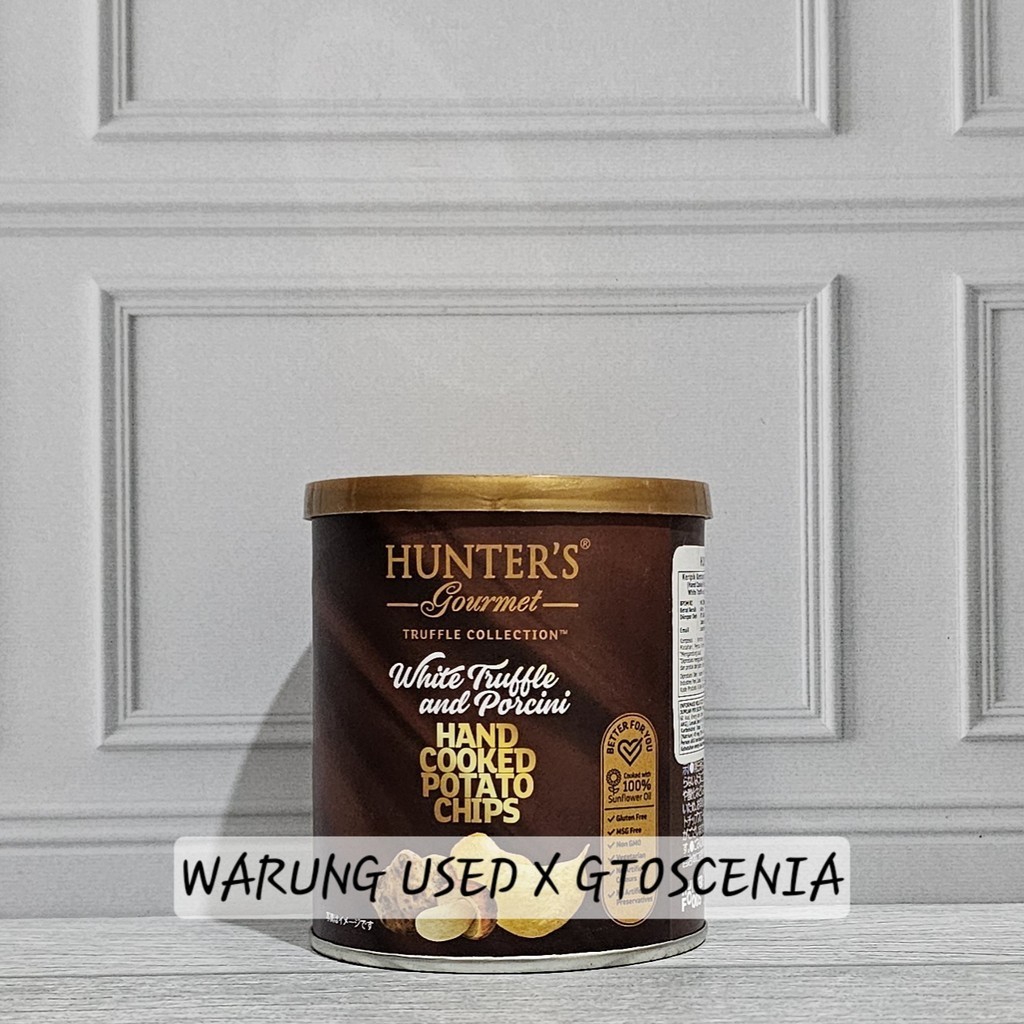 

Hunter's Gourmet Potato White Truffle & Porcini Can 40gr Keripik Kentang