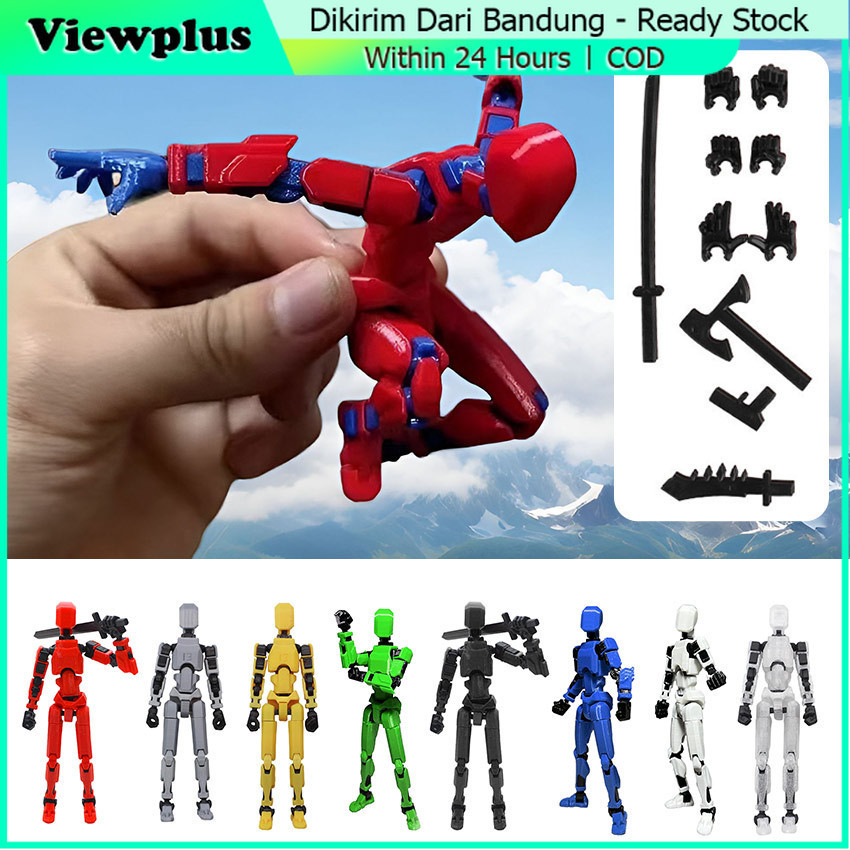 Titan Dummy 13 Articulated action figure, dygo filament, uk Basic 100%, 150% dan 200%