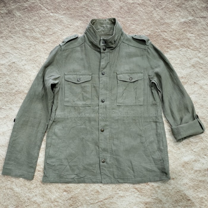 chore jaket casual semi parka JOURNAL STANDARD olive green size L