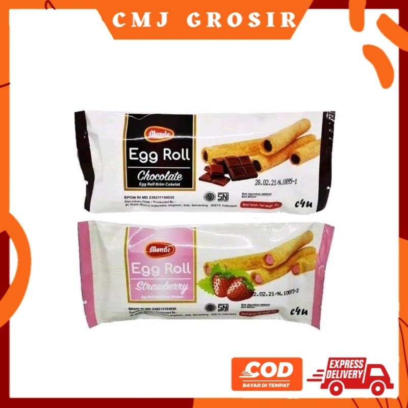 

GROSIR MONDE EGG ROLL COKELAT/STRWBERRY/CHEESE PROMO